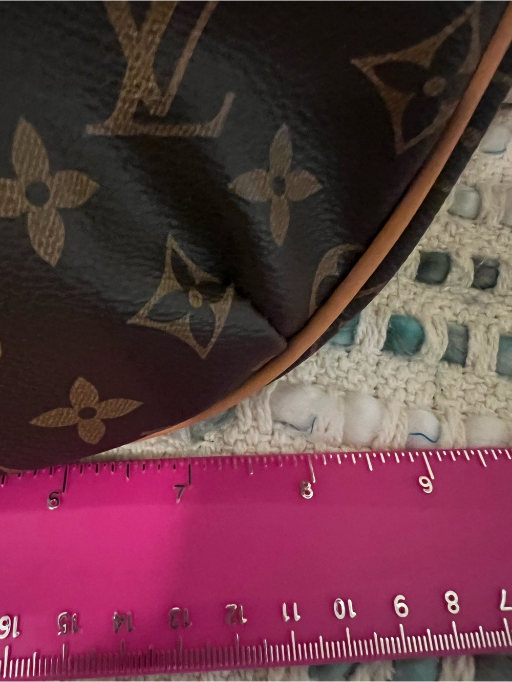 INSPIRED Brown Monogram Crescent Shoulder Bag - Picture 5 of 8